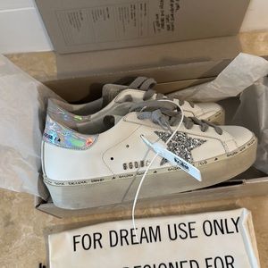 Golden Goose Glitter Rainbow Iridescent Brand New Sneakers Size 37